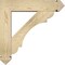 Ekena Millwork Olympic Arts and Crafts Rough Sawn Bracket w/ Offset Brace, Douglas Fir, 6"W x 24"D x 24"H BKT0604X24X24OLY03RDF - alternate 3